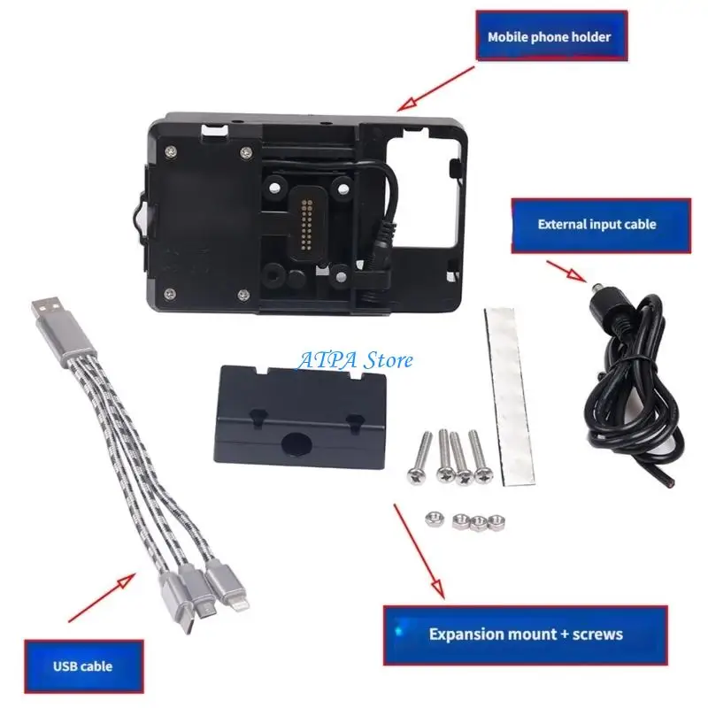 

U13C Adjustable Motorcycle Navigation Mount Windshield Mounting for Motorcycle Use