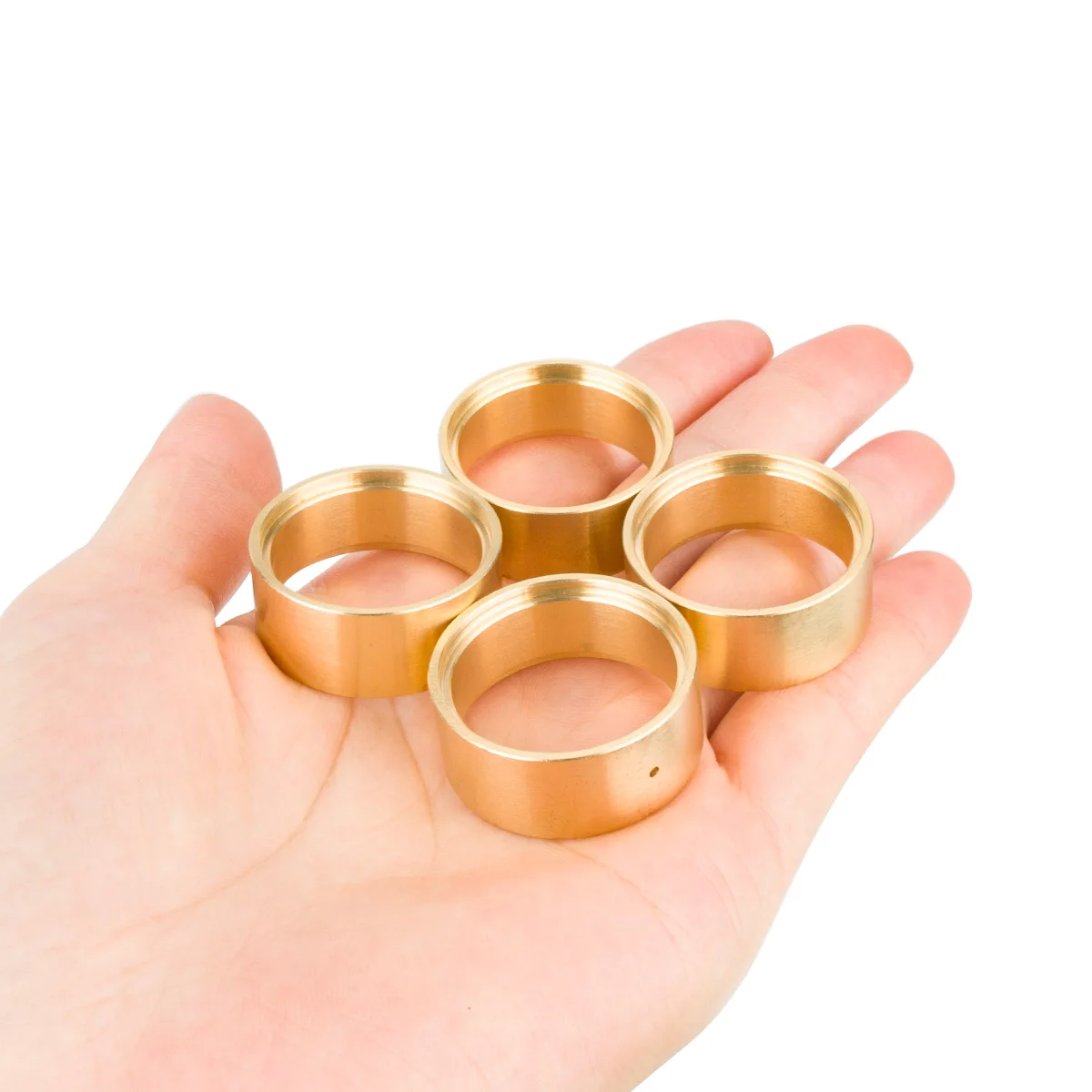 1.0 Polegada 64g rc crawler latão beadlock roda braçadeira anel se encaixa para axial trx4m scx24 1/18 1/24 rc acessórios do carro