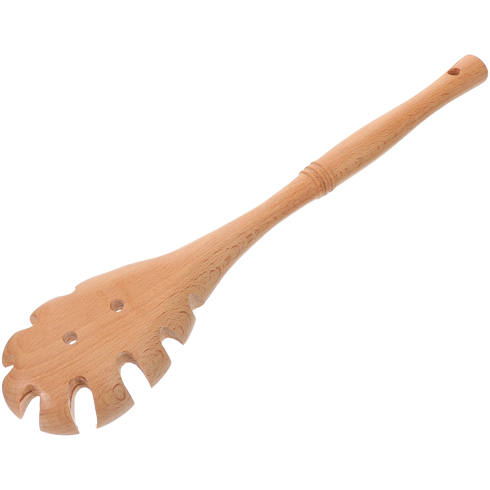 

Noodle Spoon Pasta Server Colander Strainer Kitchen Tool Food Grade Wooden Utensil Smooth Multi Purpose Restaurant Hotel
