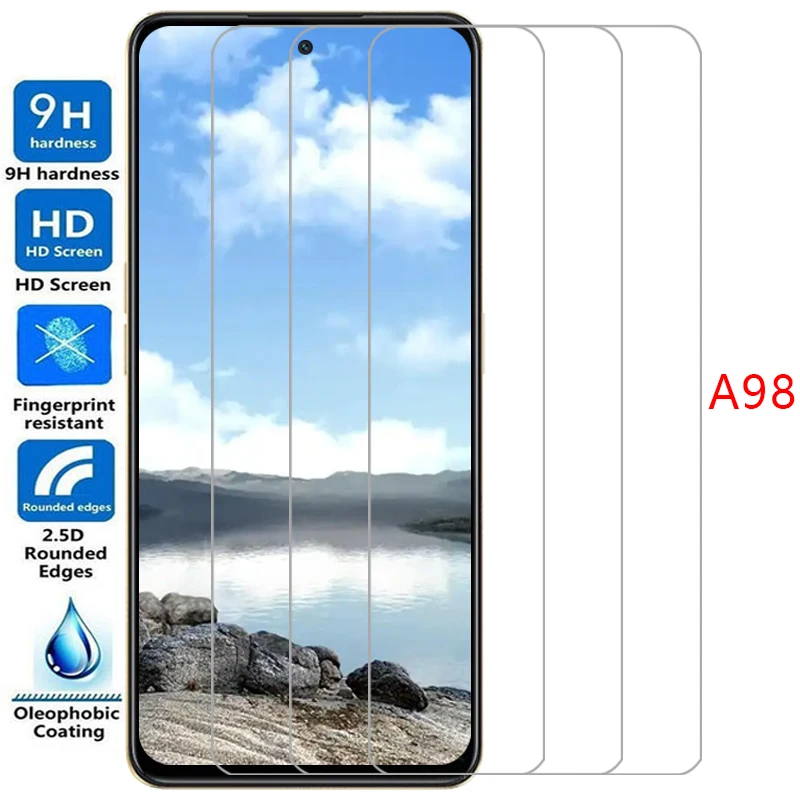 screen protector for oppo a98 5g protective tempered glass on oppoa98 a 98 98a 5 g a985g oppoa985g film glas opp opo oppa appo