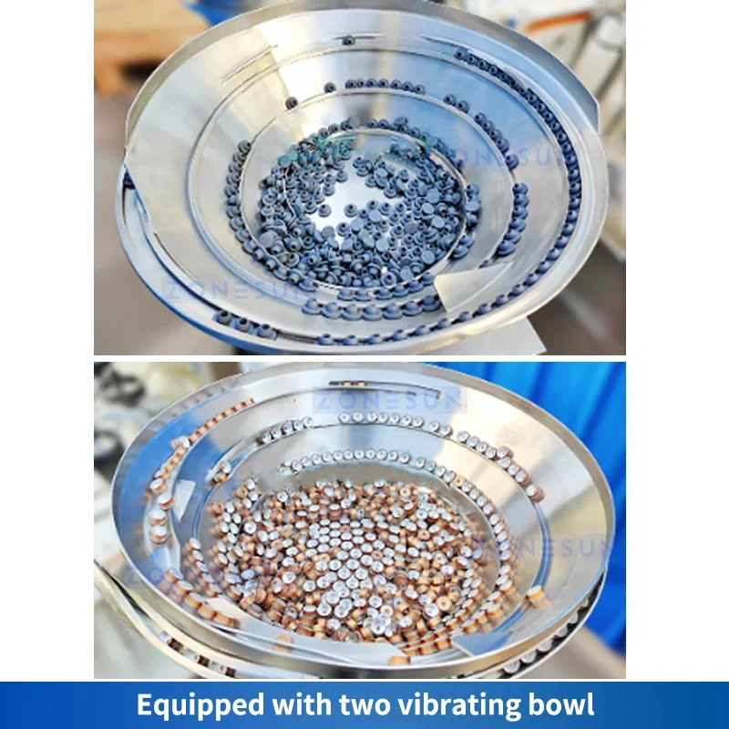 ZONESUN Automatic Vial  Freeze Dried Powder Filling and Capping Machine Auger Filler Packaging ZS-AFC24