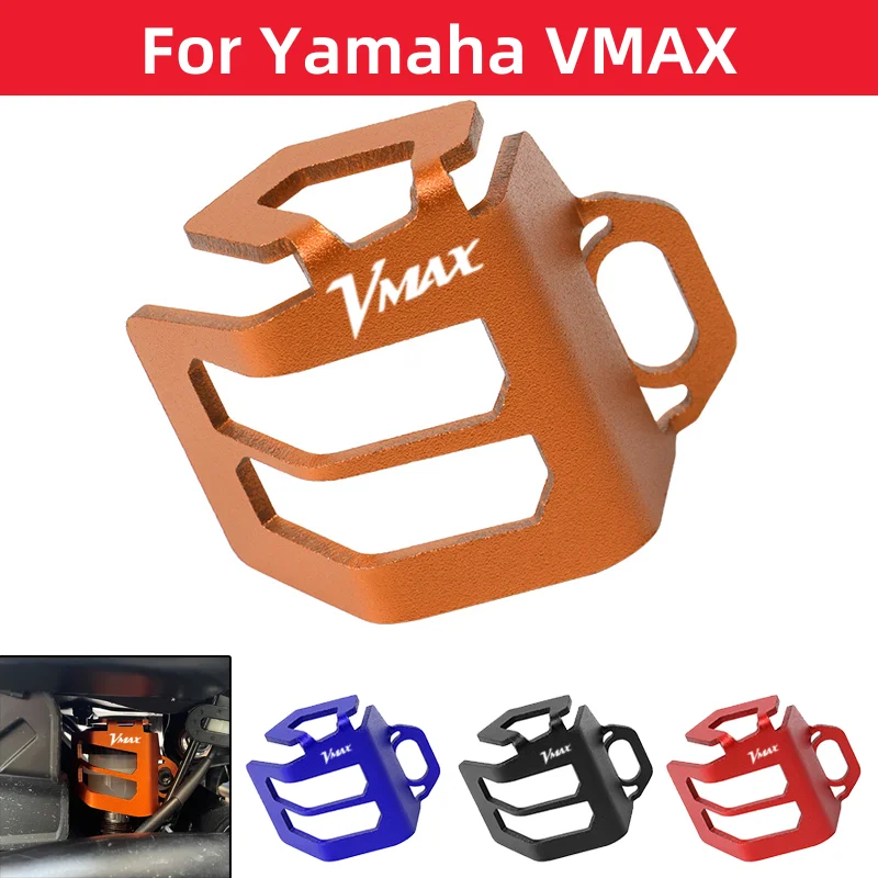 For Yamaha VMAX V-MAX V MAX 1200 1985-2008 Motorcycle Accessories CNC Rear Brake Fluid Reservoir Cover Guard Protection Sock