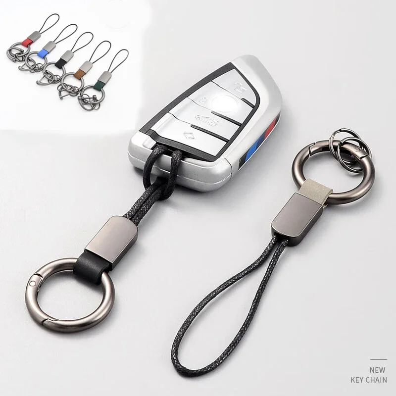 Car Sleek Carbon Fiber Style Keychain - 360° Rotatable, Universal Fit with Anti-Lost D-Ring, Durable for Men & Women Amagi