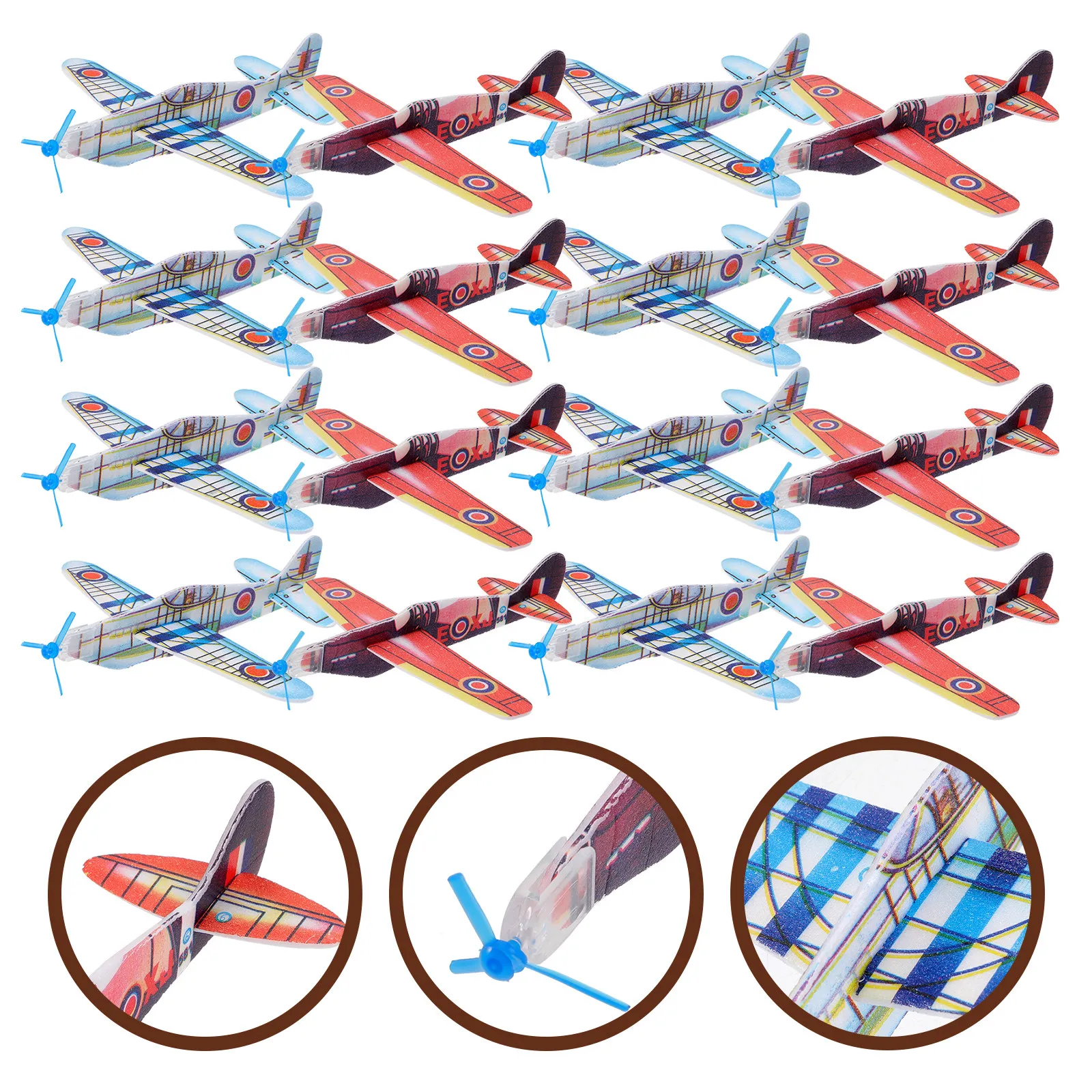 

36Pcs Foam Airplane Models Interactive Glider Planes for Kids Unpowered Airflow-Driven Portable Fun Outdoor Play Educational