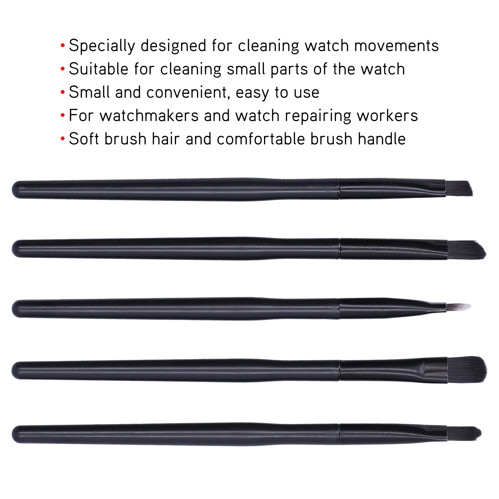 Watch Parts Brush Watch Cleaning Brush Set Wristwatch Movement Small Part Cleaning Soft Brushes Set
