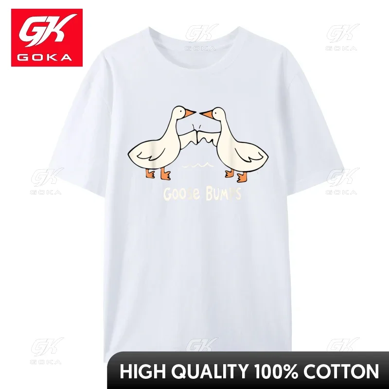 Cute Goose Bumps Funny Animal Pun Lover Tops Shirt Personalized Tee-Shirt New Arrival Design Cotton Men T-Shirt Design