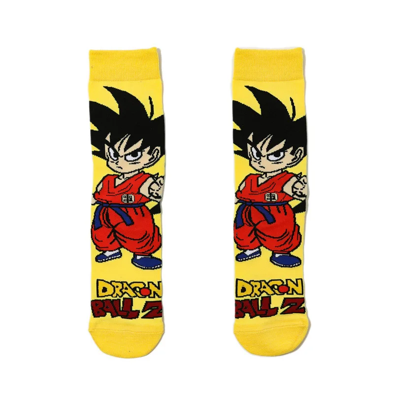 Anime Dragon Ball Bawełniane skarpetki Kid Son Goku Hip Hop Skateboard Długie pończochy Jesień Zima Elastyczne ciepłe skarpetki Prezent świąteczny