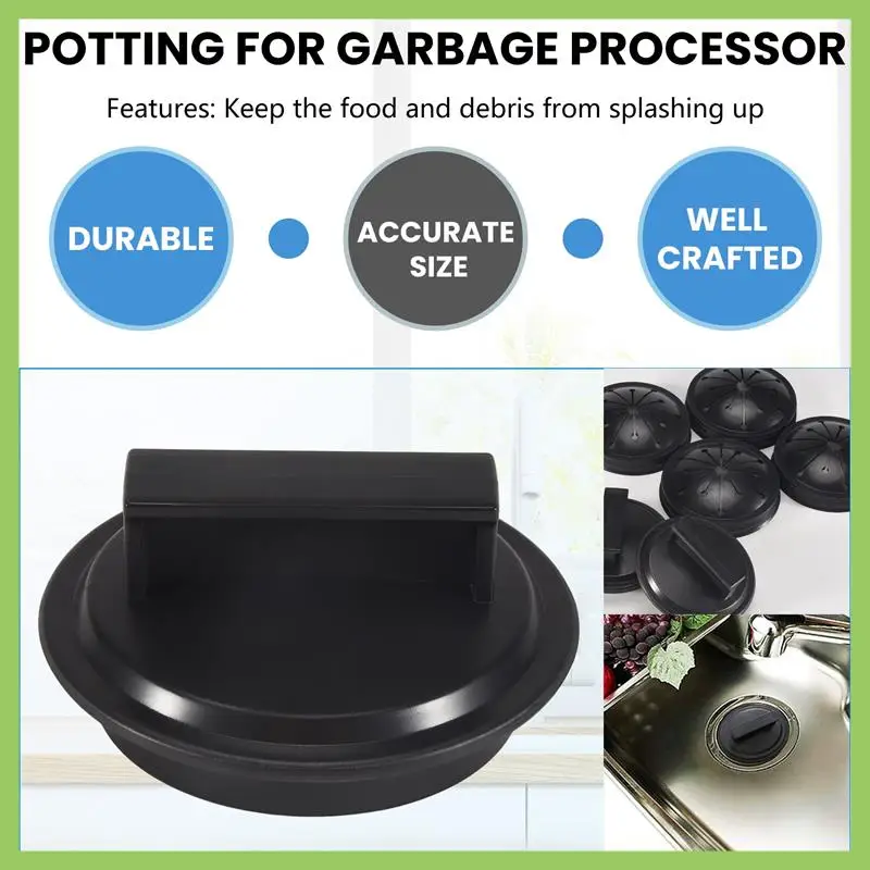 

A56T-Food Waste Disposer Accessories Multi-Function Sink Baffle Drain Plugs Splash Guards Fits Whirlaway, Waste King, Sinkmaster