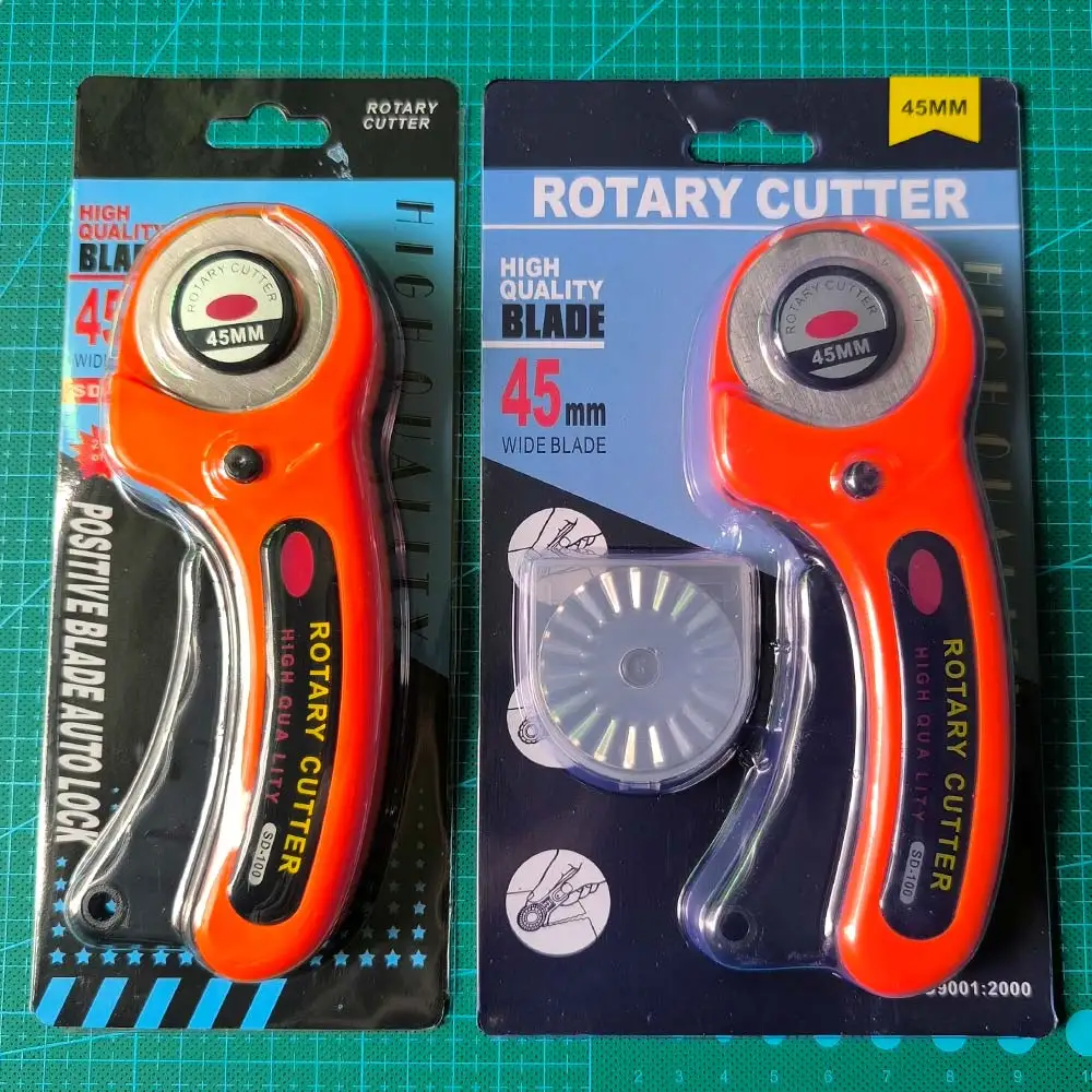 SD100 Rotary Cutter Effortless Cutting for Cloth Leather Paper Fabric Durable Round Knife-Style DIY Sewing Accessory for Crafty