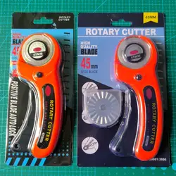 SD100 Rotary Cutter Effortless Cutting for Cloth Leather Paper Fabric Durable Round Knife-Style DIY Sewing Accessory for Crafty