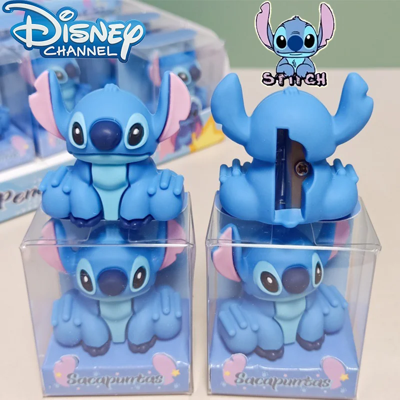 

Disney Stitch Pencil Sharpener Stationery Anime Single Hole Pencil School Supplies Pencil Sharpeners Student Prizes Solid Glue