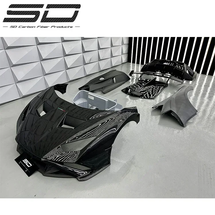 Sto Style Dry Half Carbon Fiber Body Kits For Lambo Huracan LP580 LP610-4 EVO 2014-2022