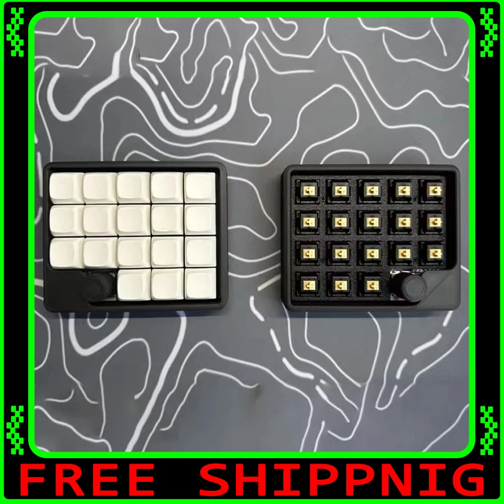 

Faw36 Wireless Split Keyboard Kit PLA Case 500mAh 36 Keys Split Keyboard Kit Hotswap With Knobs Support ZMK Custom PC Gamer Gift