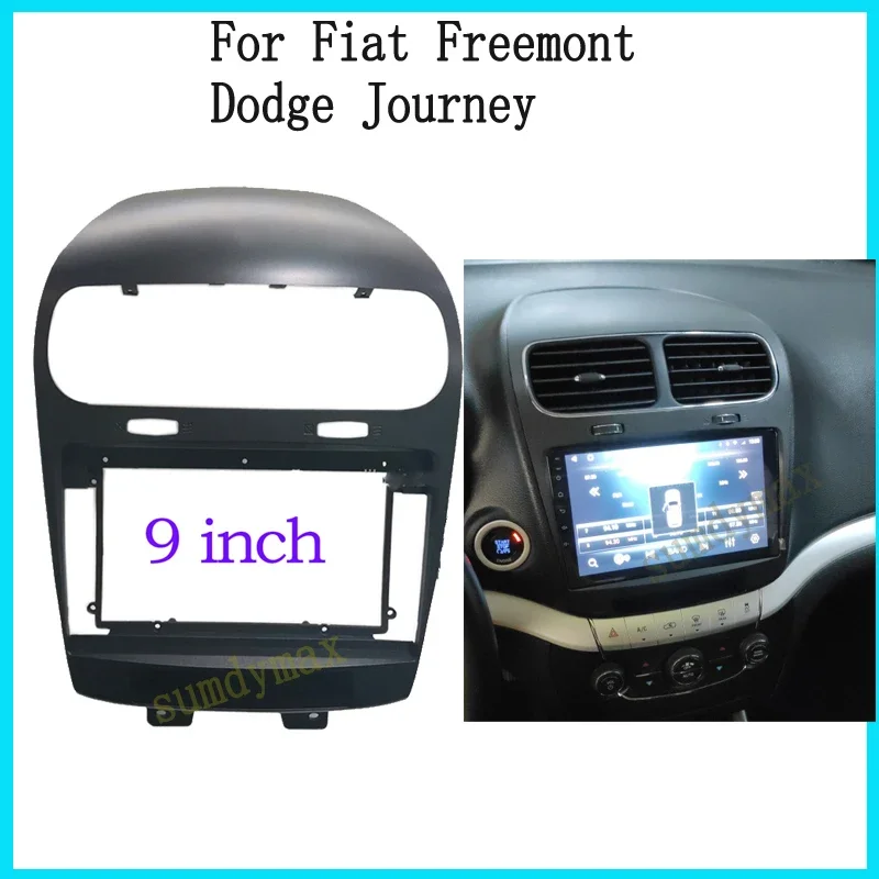 9inch car Panel CD DVD Player Audio Frame Dashboard Mount Kit  For Dodge Journey Fiat Leap Freemont 2012-2020 car Radio Player