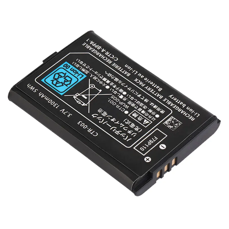 

CTR-003 Rechargeable Game Machine Battery 1300mAh for Nintendo 3DS 2DS Gaming Console Accessories Lithium-ion Batteries CTR 003