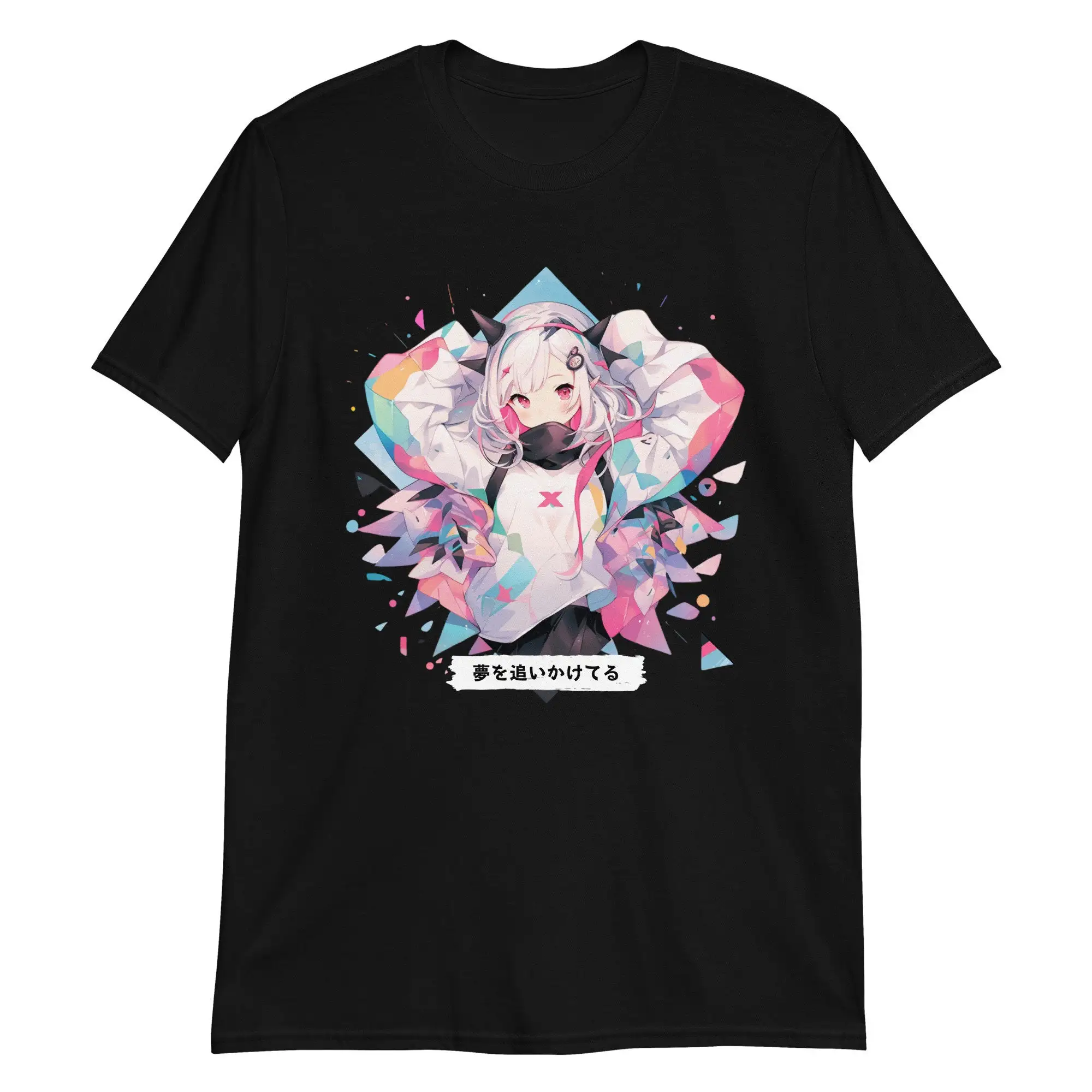 Chasing Dreams Geometric Anime T Shirt