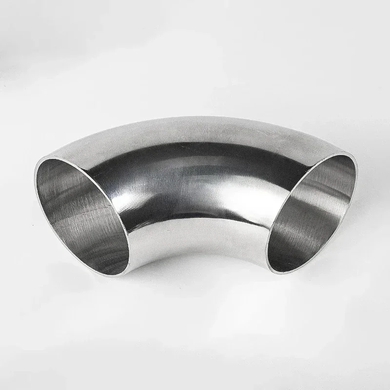 Sanitary Elbow 304 Stainless Steel 90 Degree Mirror Polishing Stamping Bright Welded Pipe Fittings Elbow 1.5mm/2mm