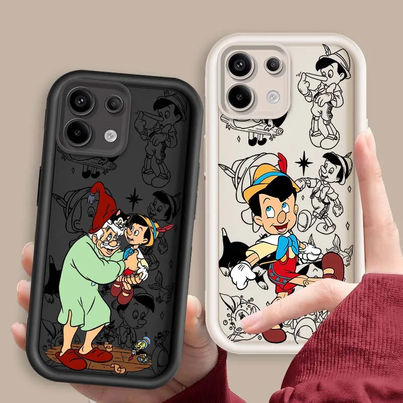 

Disney Pinocchio Adventure For Xiaomi Mi Poco X3 X4 X5 X6 M4 M5 M5s M6 F4 F5 F6 Pro GT Plus 5G Eye Ladder Cover