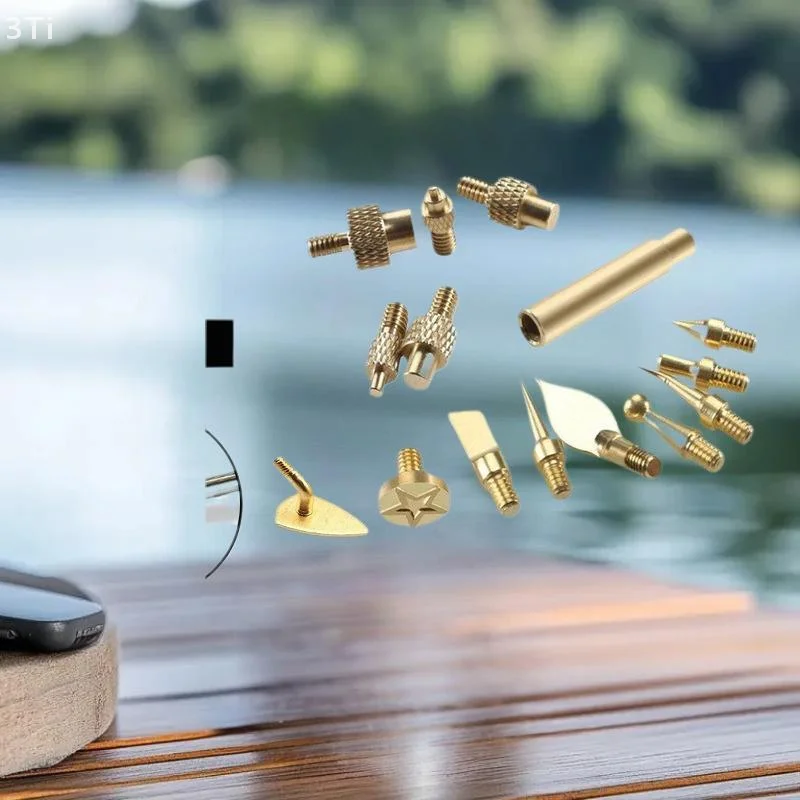 M2 M3 M4 M5 M6 M8真鍮ネジヒートインサートナットセット：プラスチック3Dプリンター、鉄はんだ付けに最適化、鉄チップ7/9/10個入り