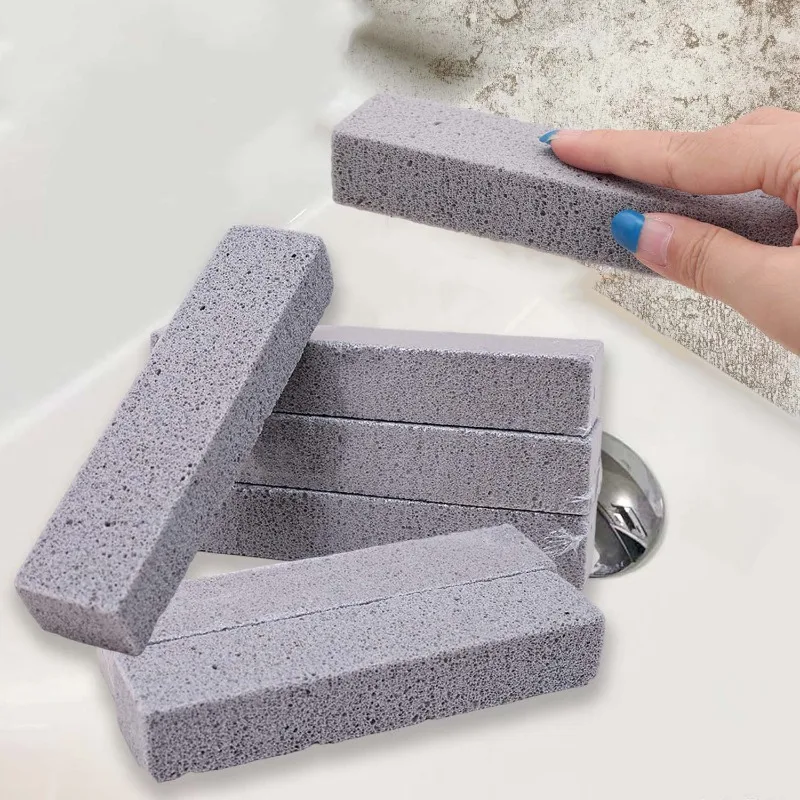 Pumice Stone Cleaning Block Toilet Limescale Rust Stain Removal Brush Pumices Scouring Pad Bathroom Tile Sink Cleaner Stick Tool