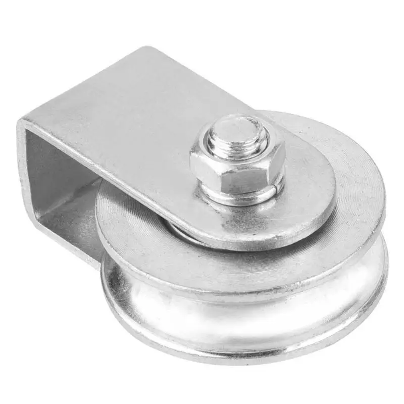652F Pulley Block Load 0.3Tons Single Pulley Block Heavy Duty Rotating Pulley Roller