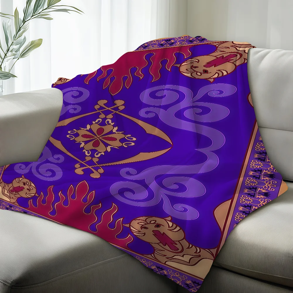 Aladdin Magic Flying Carpet Print Blanket Suitable For Sofas Beds Offices Cars Outdoor Travel An Ideal Gift For Friends Family