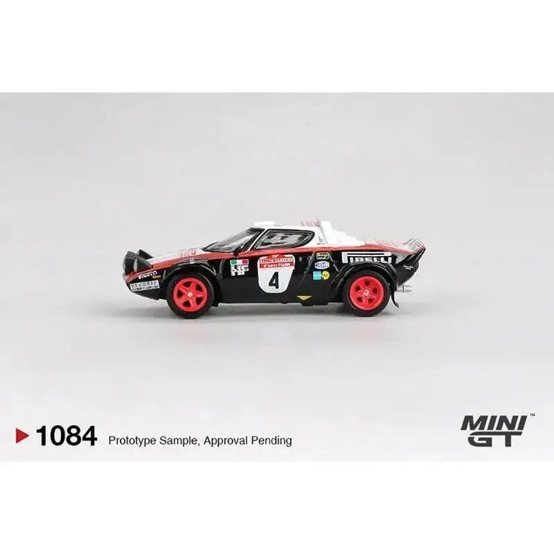 ما قبل البيع MINIGT 1084 1:64 لانسيا ستراتوس HF # 4 1978 مجموعة ألعاب نموذج سيارة سانريمو فائز رالي دييكاست