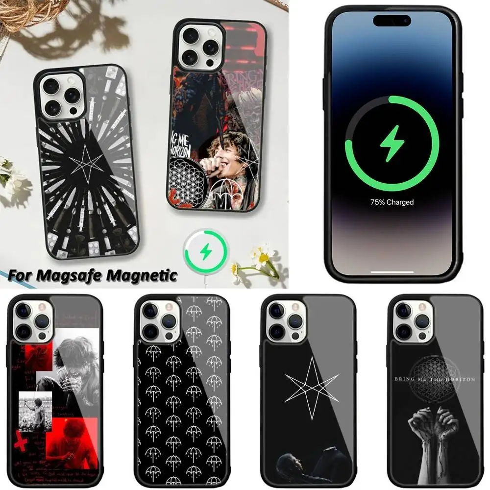 

Bring Me The H-Horizons BMTH Phone Case For iPhone 16,15,14,13,12,11,Plus,Pro,Max,Mini Magsafe Magnetic Wireless Charging