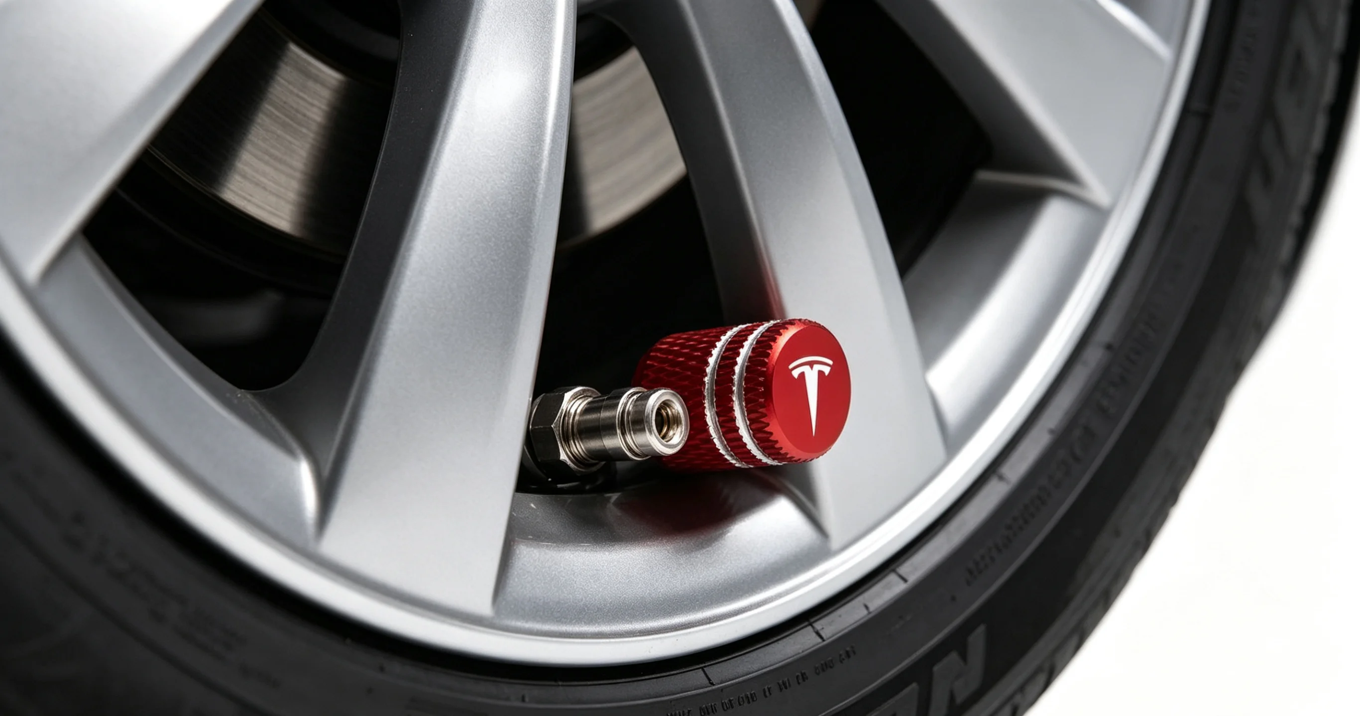 

4Pcs Car Tire Valve Stems Cap Aluminum Tire Wheel Stem Air Valve Cap For Tesla model 3 model X Y S Roadster