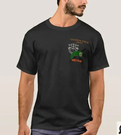 Green Beret US Army 5th Special Forces Group Vietnam T-Shirt 100% Cotton O-Neck Short Sleeve Summer Casual Mens T-shirt