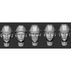 1/35 Scale die-casting resin head model kit, soldiers Head,miniature toy, unassembled and unpainted, 013X Free Shipping