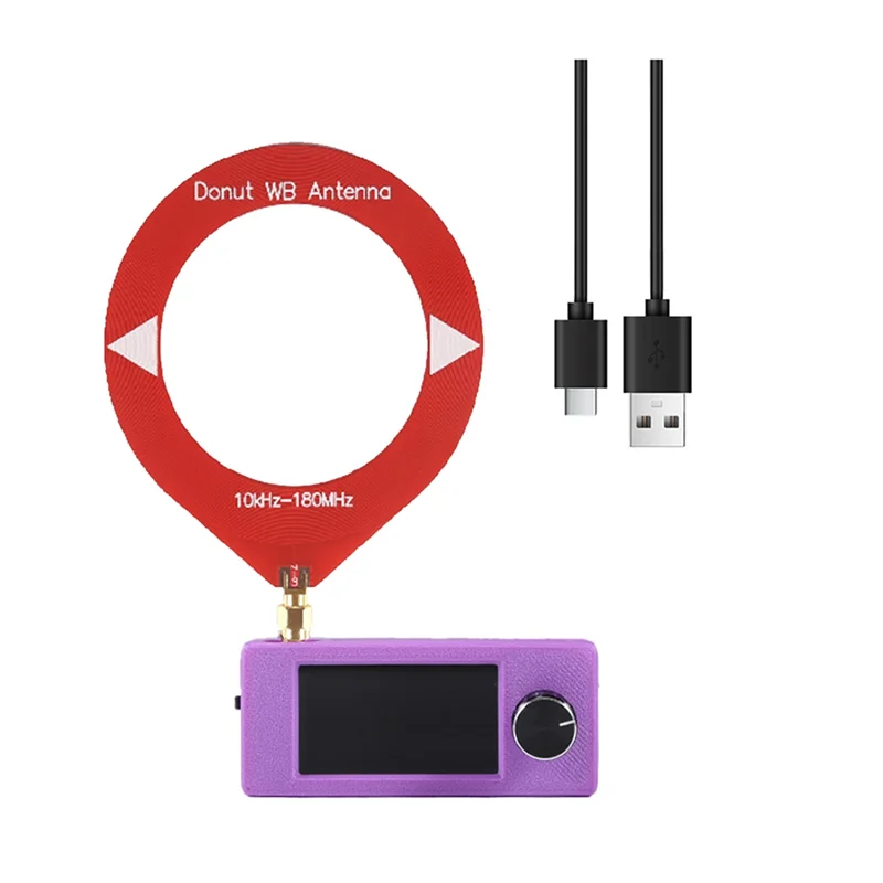 B04C-SI4732 1,9 inch IPS-scherm Mini-zakradio AM / FM / AM-scherm LSB USB-ingang 180Mhz Antenne SW MW / VHF-ontvanger