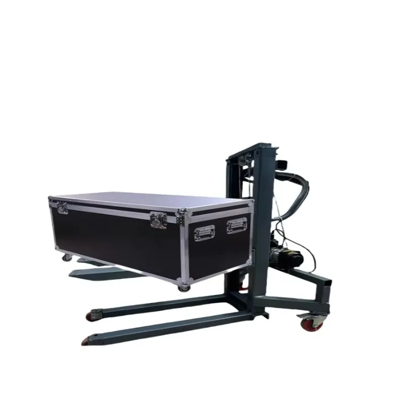 1.2m Portable Electric Forklift with 300kg Load Capacity Self-Loading Lifts for Stage Lighting Aviation Box & Box Handling