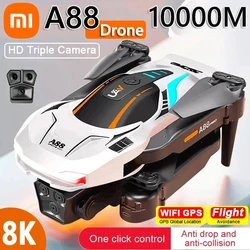 Xiaomi A88 Pro Drone Professionale 8K Doppia Fotocamera 5G GPS Evitamento Ostacoli Flusso Ottico Posizionamento Pieghevole Quadrotor RC 10000M