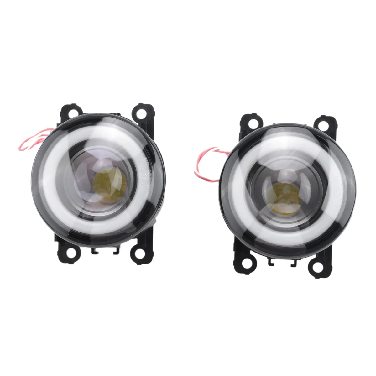 1Pair LED Fog Light Angel Eye Daytime Running Lights for Suzuki Jimny 2018 2019 2020 JB43 Jimny 1998-2017 White