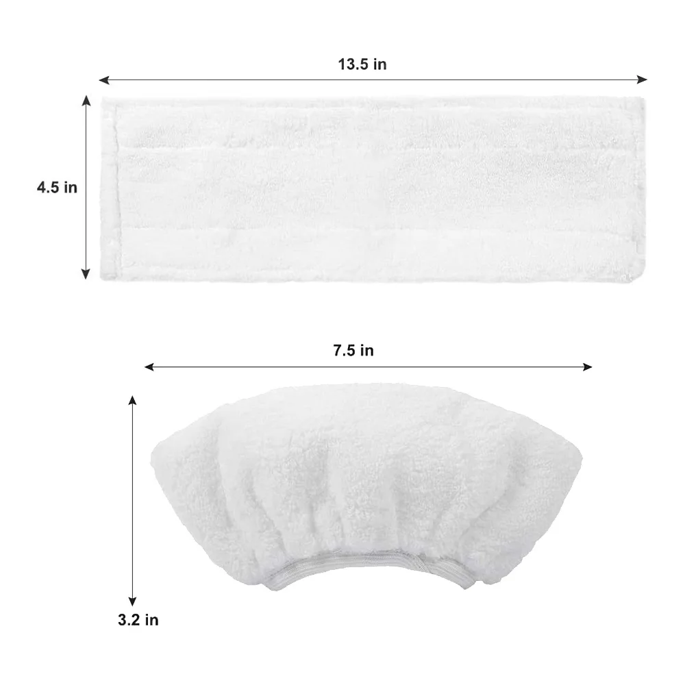 N09R-Microfiber Cloth Set Compatible For Karcher Easyfix Steam Cleaner SC2,SC3,SC4,SC5 (3 For Floor Nozzle+3 For Hand Nozzle)