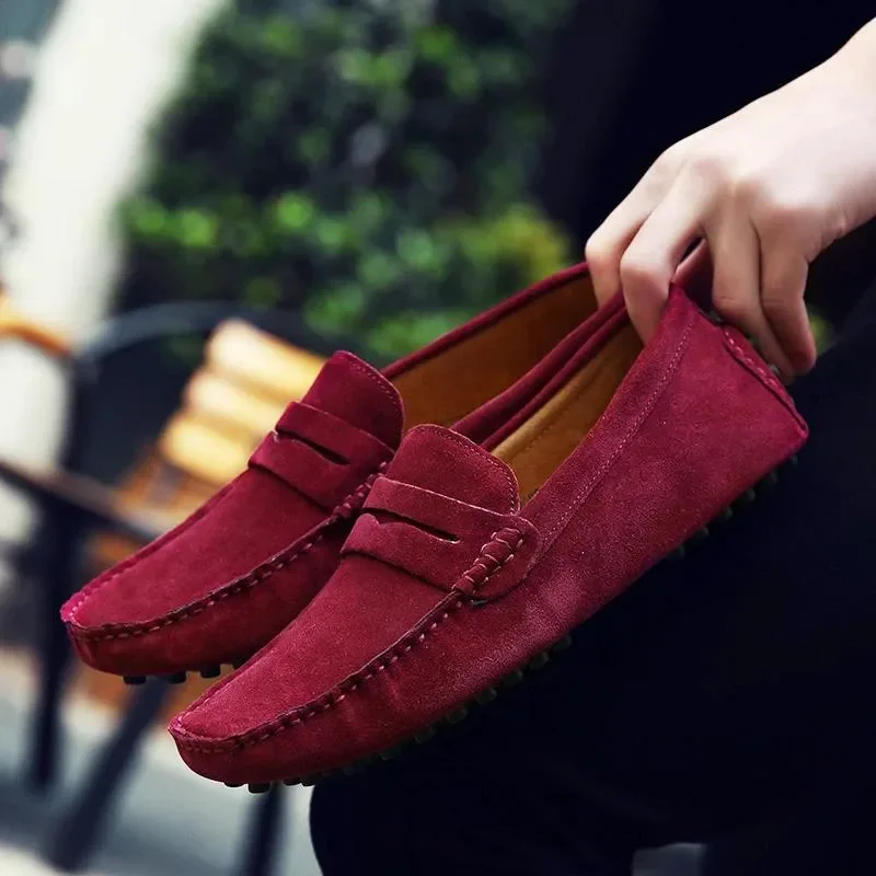 Casual Shoes Men Boat Handmade Classic Bean Slip-On Drive Footwear Soft Bottom Loafers Sneakers  Large Size 38-52 High Quality