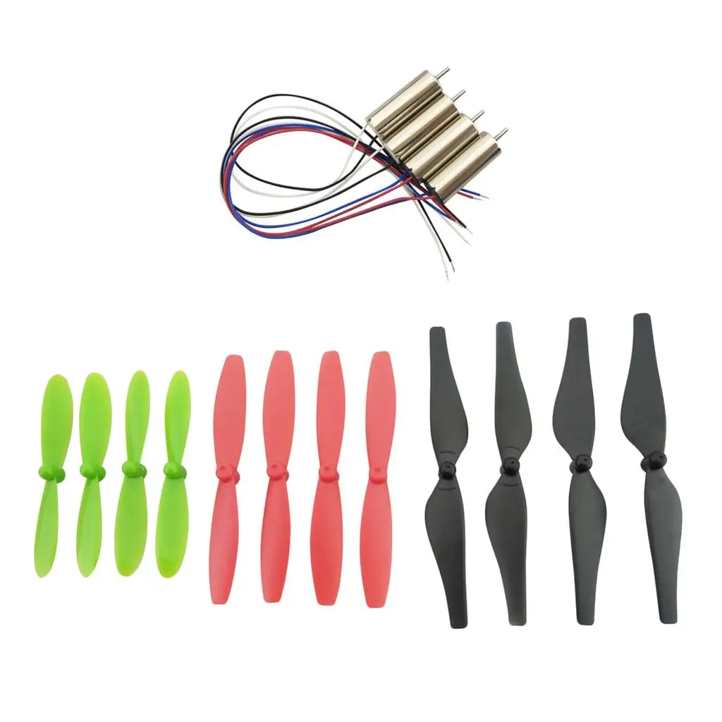 RC Kit 720 Coreless Motors Brushed Motor Propeller Props Plastic Metal DIY Model Set for Universal