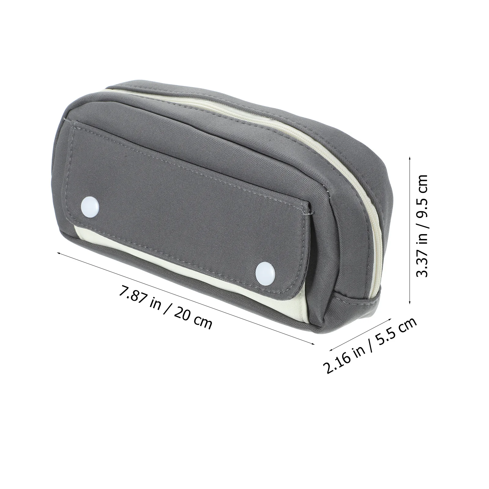 

Large Pencil Bag Polyester Zipper Pen Case Big Capacity Organizer for Students Office Use Makeup Pouch