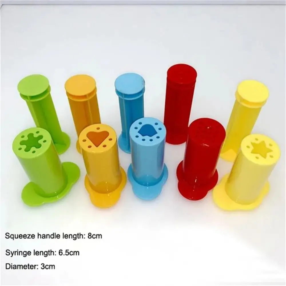 Slime Toy Plastic Playdough Model Tool 3D Tool Kit 3D Plasticine Tools Deluxe Set Creative Playdough Set Clay Moulds DIY Clay