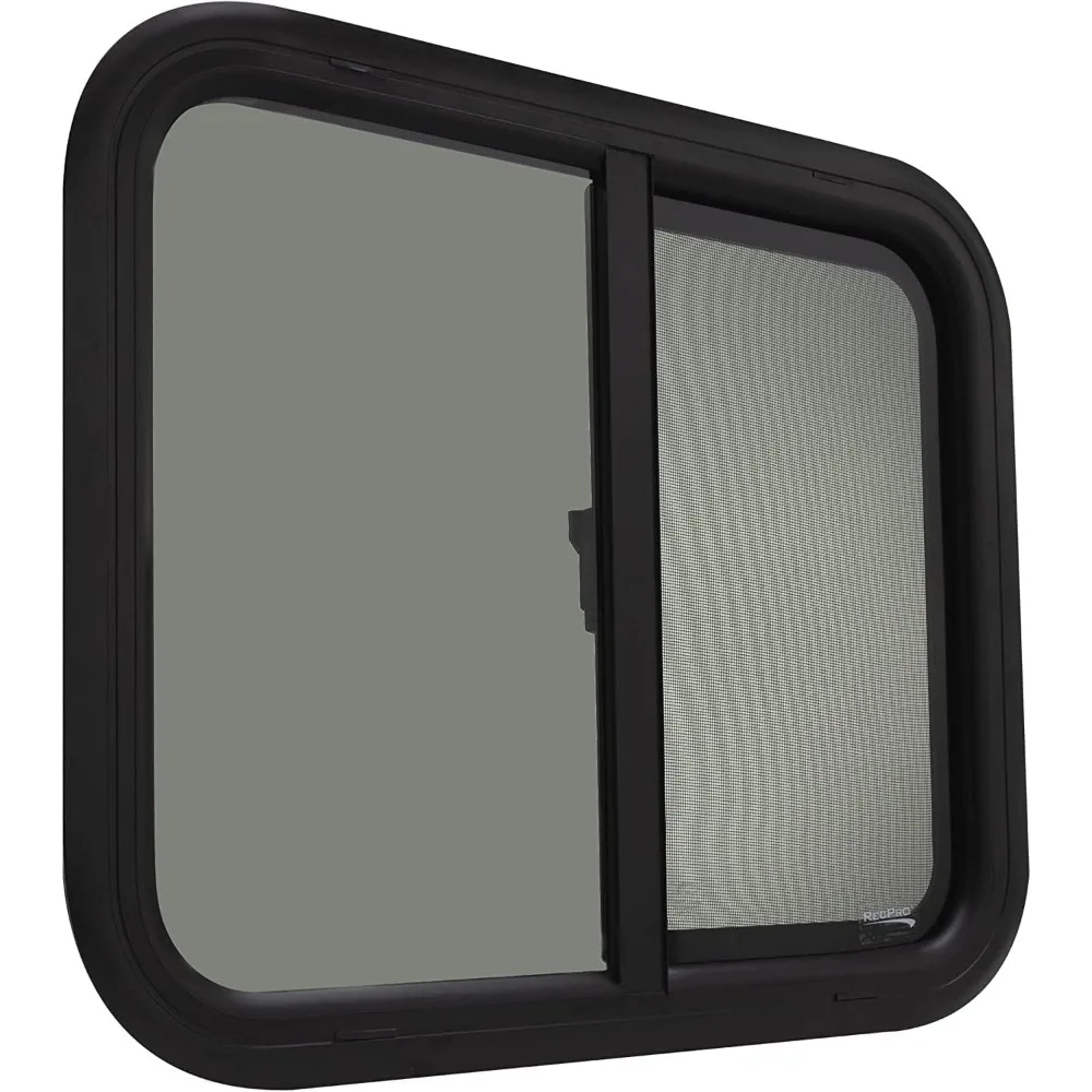 

24 Wide x 22 High Teardrop Style Horizontal Sliding RV Window Replacement, American Made, Optional 1.5 Trim