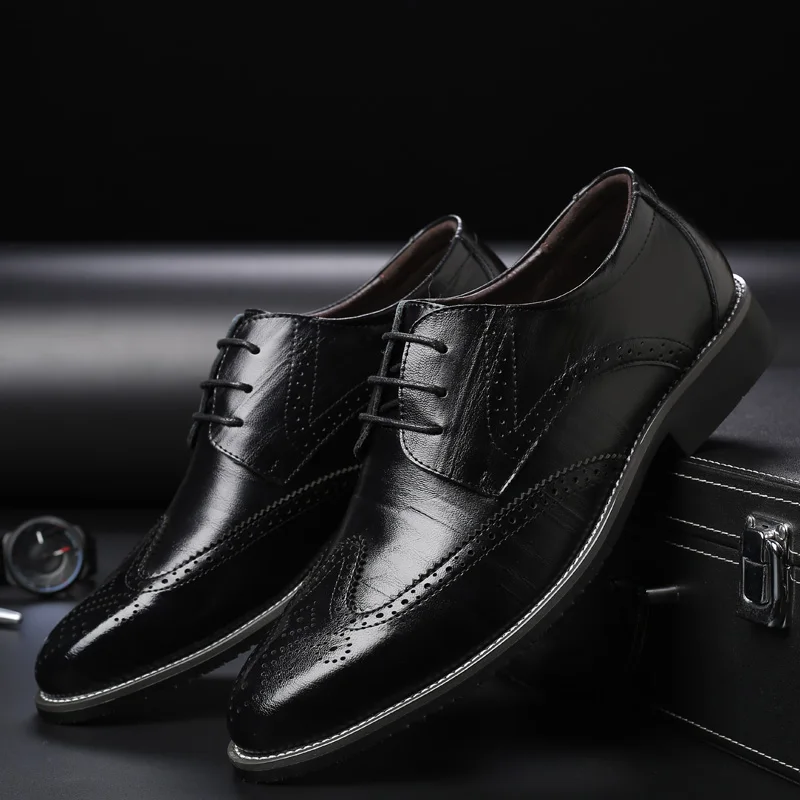 

New leather casual shoes for men, formal dress shoes suitable for daily casual wear and various formal occasions