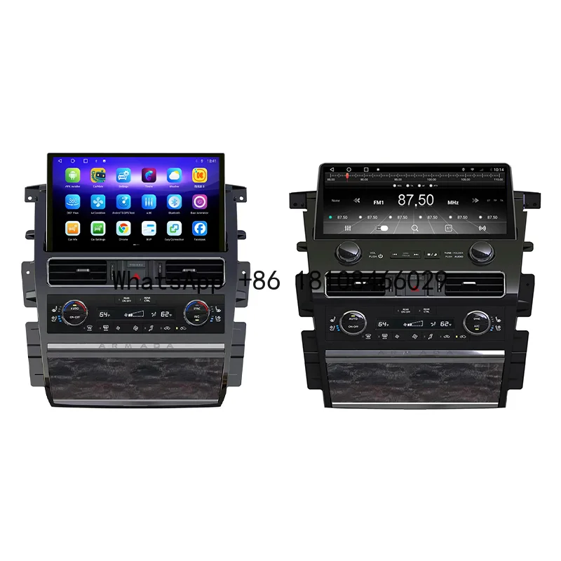 

12.3 / 13.3" Android Wireless Carplay Digital Dashboard Interior Console Decoration Handle & Panel for Nissan Patrol Y62 Armada