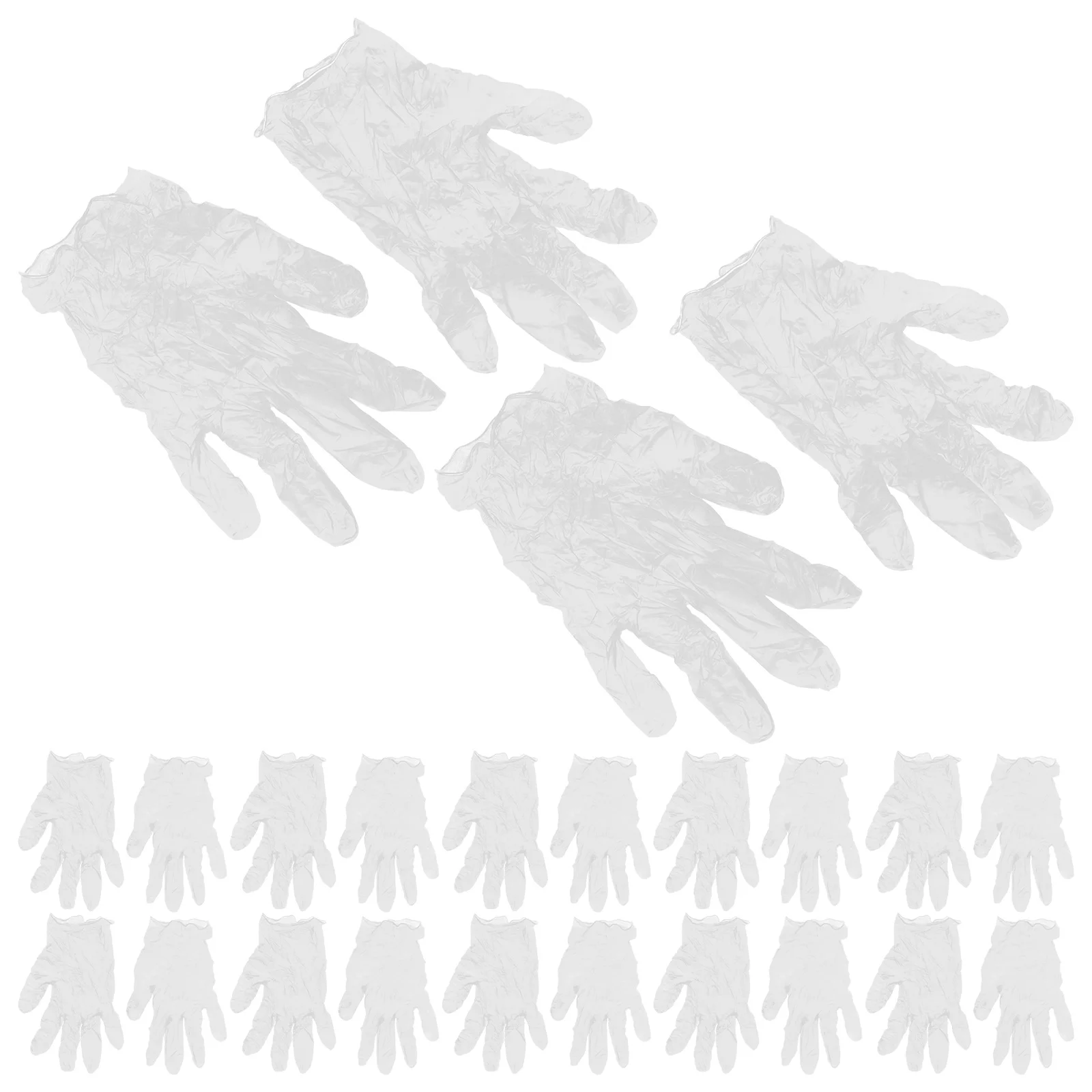 

100pcs Disposable Clear Food Safe Anti-Oil Gloves For Cooking Baking Cleaning Food Prep Kitchen Household Protection Pvc Gloves