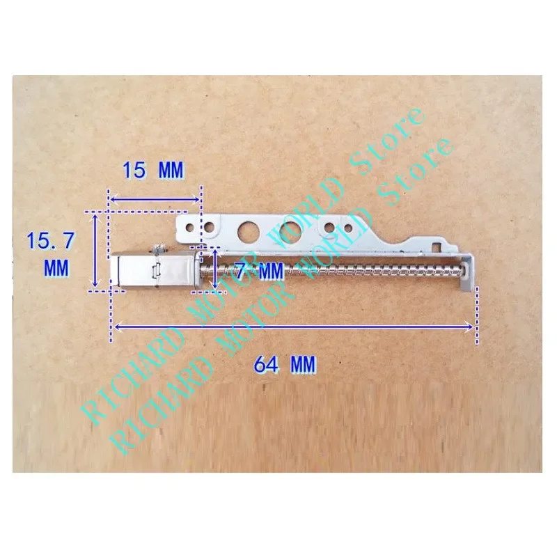 10 peças 5*7mm sanyo original 2 fases motor de passo de 4 fios com haste de parafuso longa 47.8mm