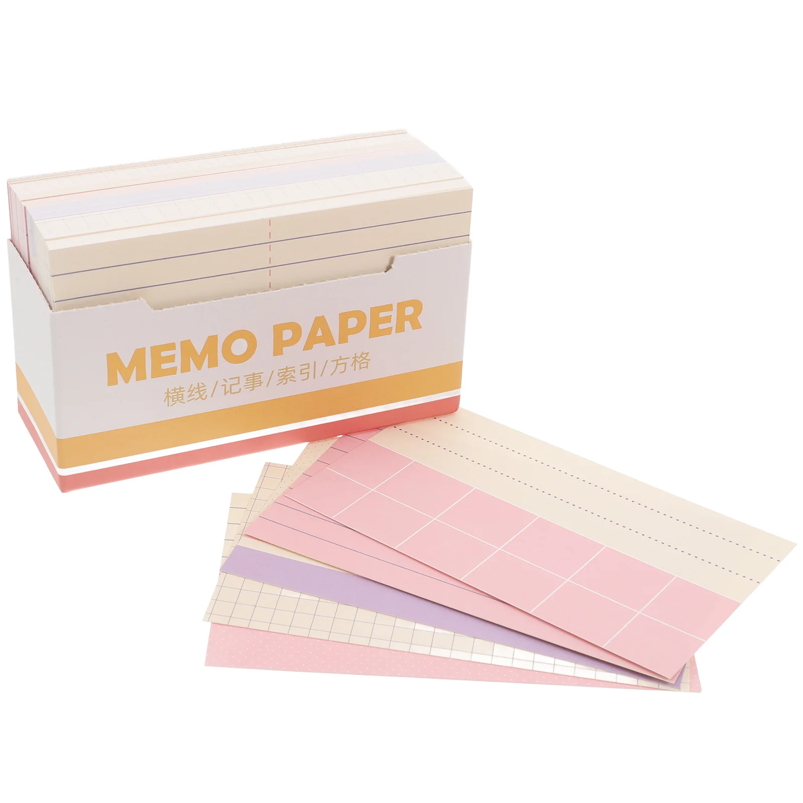 

180 Sheets Index Card Notes Work Planner Flash Cards Desk Notepad Straight Grain Color Blank Speech Small to Do Notebook Study