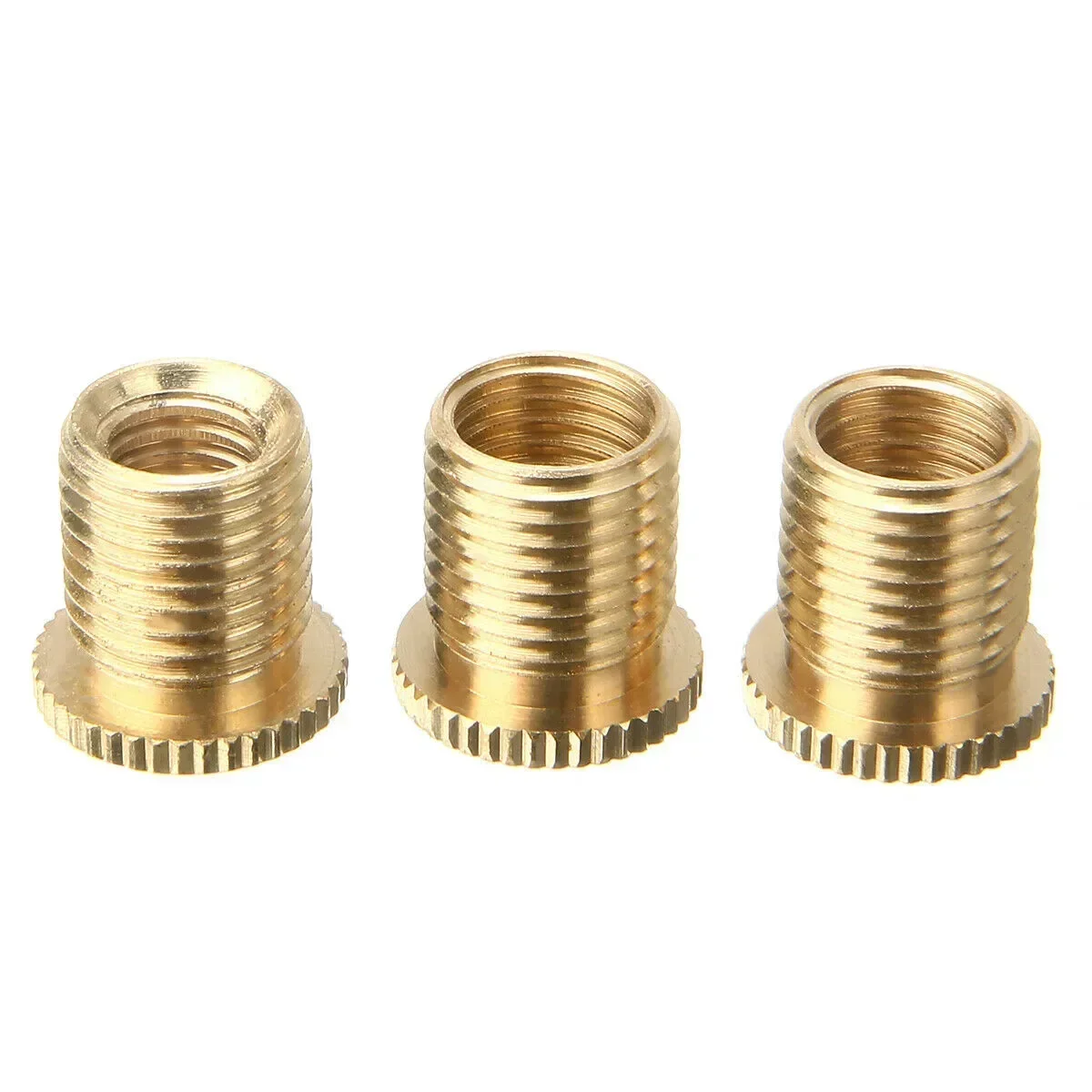 3pcs Gear Shift Knob Thread Adapter Nut Insert Kit M10x1.25 M10x1.5 M8x1.25 Aluminum Alloy Shift Knob Thread Adapter