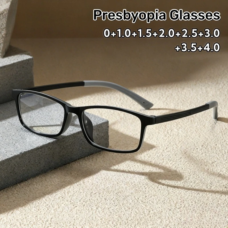 

Men's Anti-blue Light Ultra-light TR90 Reading Glasses Women's Advanced High-definition Leisure Sports Eyeglasses 0 To +4.0