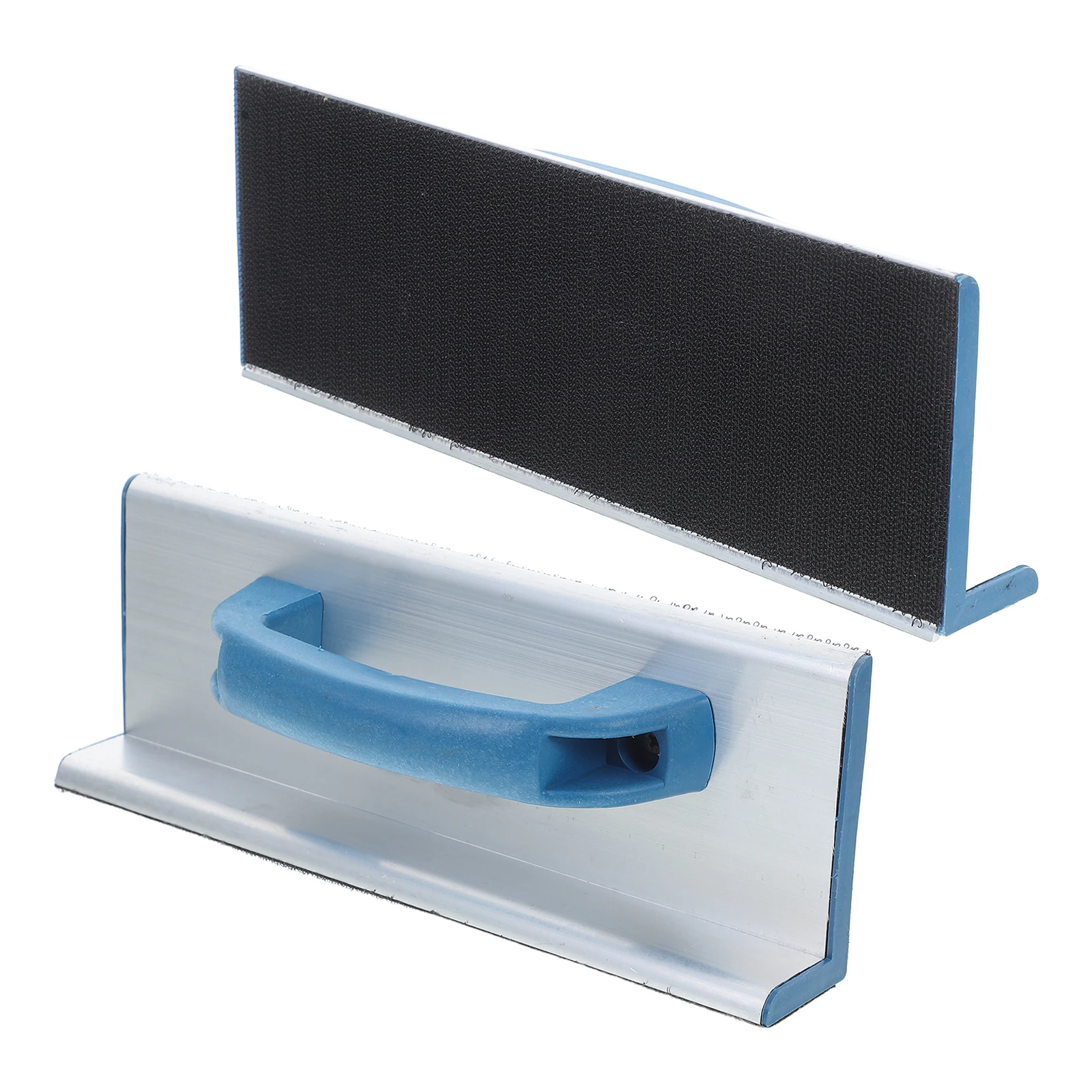 2 Stück selbstklebender Schleifpapierhalter: Handschleifblock aus Aluminiumlegierung für Wandecken, flache Oberflächen, Trockenbau, Gipskarton, Holz
