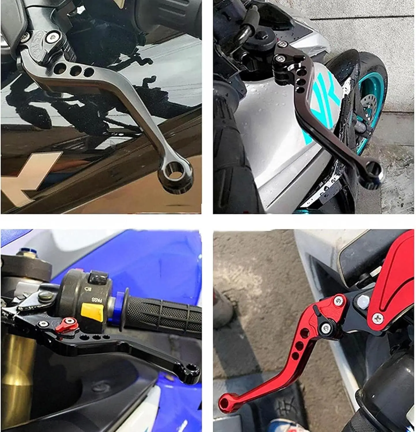 MT07 MT09 MT-10 Short/Long Brake Clutch Levers For Yamaha FZ1 FAZER FZ6R FZ8 XJ6 FZ6 MT-07 09 FZ-09 XSR700 XSR900 Tracer 900 view 5